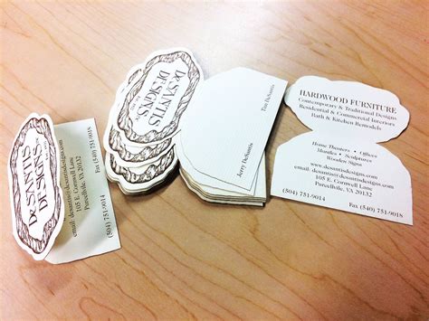 foldable business cards die cut.